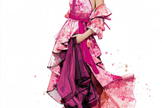 draw a fashion illustration