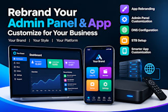 rebrand admin panel app, dns, customize app for your business, stb, smarter app