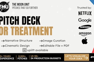 polish your director treatment, pitch deck in 24 hours