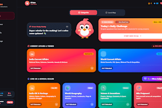 develop a custom gamified quiz app as duolingo