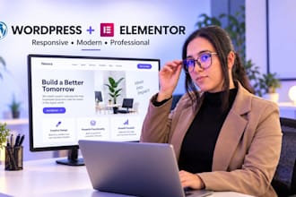 build a responsive wordpress website with elementor
