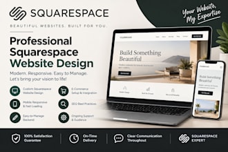 set up a customer squarespace website, built for you