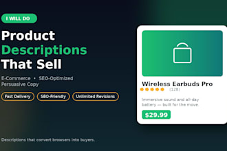 write SEO product descriptions