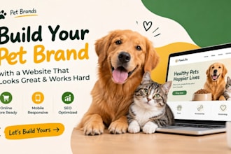pet brand website, pet website, pet store website, pet shop website