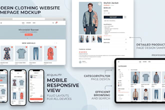 design a professional clothing website with wordpress