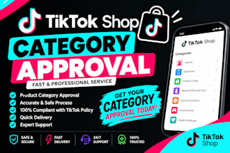 unlock and approve all restricted tiktok shop categories
