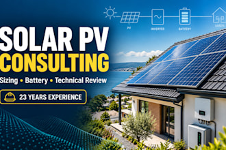 size and review your solar pv and battery storage system