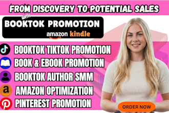 viral booktok pinterest book promotion ebook bootok author SMM tiktok booktok
