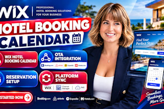 do wix hotel booking calendar, ota integration, reservation and platform sync