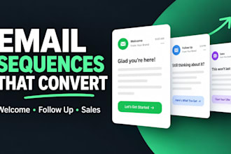 write welcome follow up and sales email sequences