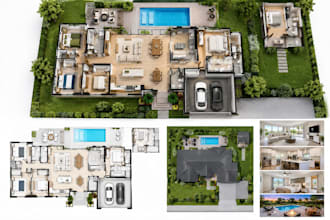 create rental property floor plan for apartments, homes and property listings