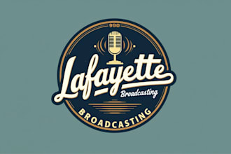 do make lafayette broadcasting vintage logo design