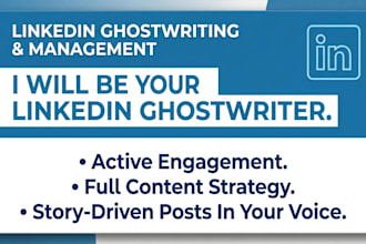 be your linkedin manager and ghostwriter for brand growth