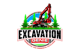 create graceful and fantastic excavation logo design