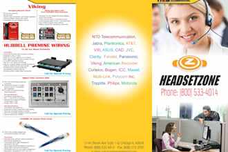 design a professional tri fold brochure for your business
