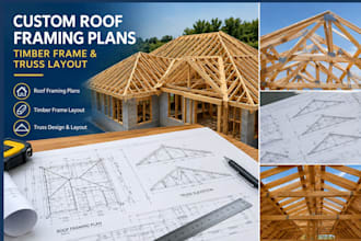 create custom roof framing plans, timber frame and truss layout