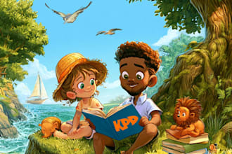 draw illustrations for children book