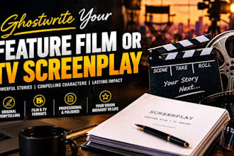 ghostwrite your feature film or TV screenplay