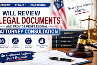 review legal documents and provide professional attorney consultation