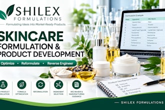 optimize, reformulate and reverse engineer your skincare product formula