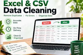 remove duplicates and fix messy excel data