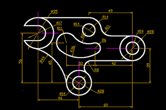 draw autocad 2d , 3d