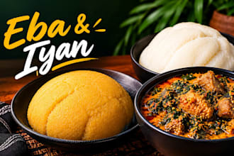 cook eba and iyan with egusi soup
