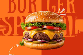 designer professional food ads