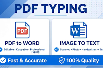 do pdf typing, convert pdf to word , image to text