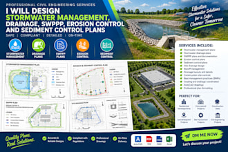 design stormwater management, drainage, swppp, erosion and sediment control plan