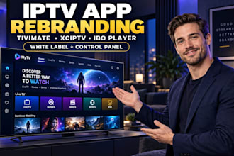 create premium tivimate iptv app rebrand with white label branding