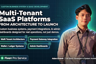 develop a custom business system or multi tenant saas platform