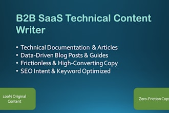 write high quality b2b and saas SEO articles