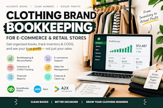 do clothing brand bookkeeping focused on cogs, inventory and profit