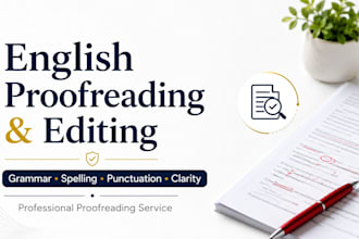 proofread and edit your english text