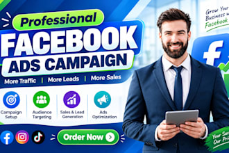 create and manage professional facebook ads campaigns