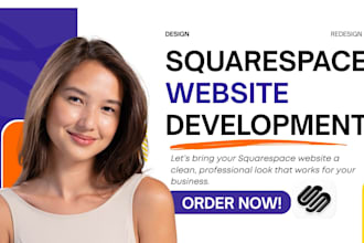 squarespace website design build redesign squarespace seo landing page edit fix