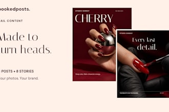 turn your nail photos into custom instagram posts and stories