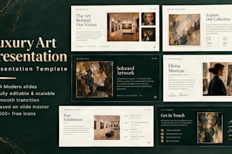 create a professional art presentation or portfolio