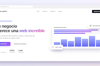 crear una página web profesional y moderna para tu negocio