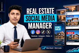 be your real estate social media manager for property marketing