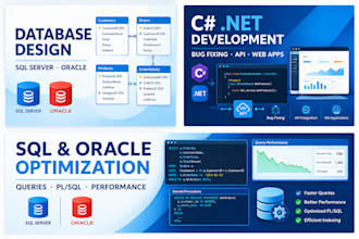 develop and fix dot net applications erp support sql queries