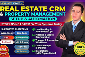setup cinc brokermint resimpli mri reonomy appfolio wise agent liondesk buildium