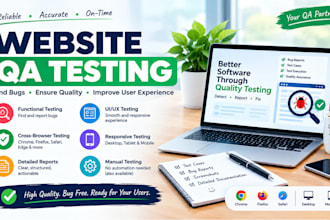 manually test your website and find bugs