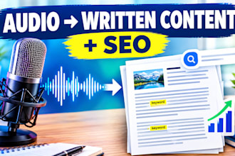 repurpose your audio into written content with SEO