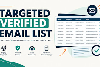 provide verified email list for email marketing