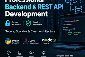 develop a secure and scalable backend for your application