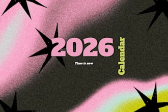 design a creative and modern custom calendar