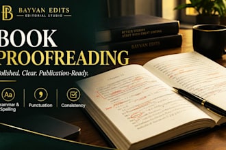 proofread and edit your book or manuscript