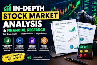 do in depth stock market analysis and financial research